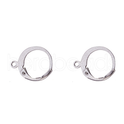 Tarnish Resistant 316L Surgical Stainless Steel Leverback Earring Findings STAS-F075-38P-1