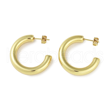 Ion Plating(IP) 304 Stainless Steel Stud Earrings for Women STAS-I304-22B-G-1