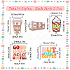 SUNNYCLUE 12Pcs 4 Style Food Grade Eco-Friendly Silicone Focal Beads SIL-SC0001-77-2