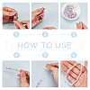 AHADERMAKER 12Pcs 10 Styles Steel Beading Needles with Hook for Bead Spinner TOOL-GA0001-88-3