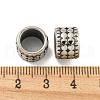 316 Surgical Stainless Steel Large Hole Beads STAS-Q326-09AS-10-2