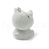 Flocky Opaque Resin Pendants RESI-G105-02E-2