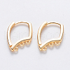 Brass Huggie Hoop Earring Findings KK-T049-19G-NF-1