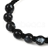 Baking Painted Glass Round Beads Braided Bead Bracelets BJEW-JB11974-01-4
