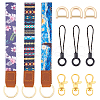 BENECREAT Printed Polyester Ribbon Wristlet Keychain KEYC-BC0001-03B-1