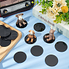 Fingerinspire 30Pcs Acrylic Flat Round Action Figure Display Bases KY-FG0001-13-4