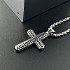 Hip-hop Stainless Steel Cross Pendant Nnecklaces for Men UP4628-3