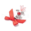 Angel Glass Pearl Beads & Acrylic Pendant Decorations HJEW-JM03184-03-6