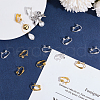 Beebeecraft 36Pcs 2 Colors Brass Clip-on Earring Findings KK-BBC0016-11-4
