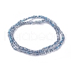 Electroplate Glass Beads Strands EGLA-L023A-HR01-3