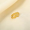 Luxury Snake Stainless Steel Open Cuff Rings OI8579-2