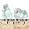 Glass Carved Cat Figurines DJEW-L023-B28-3
