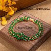 Elegant Brass Pave Cubic Zirconia Link Chain Bracelets for Women IX4712-2