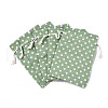 Polycotton(Polyester Cotton) Packing Pouches Drawstring Bags ABAG-T007-01F-3