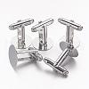 Brass Cufflinks KK-G216-P-1