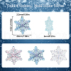 SUNNYCLUE 30Pcs 3 Colors Acrylic Chandelier Component Links OACR-SC0001-59-2