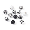 Beadthoven 180Pcs 6 Style Natural Wood Beads WOOD-BT0001-09-2