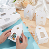 House Shaped Paper Gift Boxes with Visible Window CON-WH0088-90-3