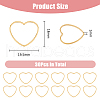 DICOSMETIC 30Pcs 201 Stainless Steel Linking Rings STAS-DC0016-06-2