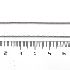 1mm Rack Plating Brass Box Chain Adjustable Slider Necklaces for Women Men MAK-L044-01P-5