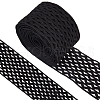 Gorgecraft 5M Flat Black Color Polyester Wave Elastic Cord OCOR-GF0003-85A-1