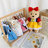 SUPERFINDINGS 12Pcs Miniature Wood Doll Clothes Hangers DIY-FH0005-32A-5