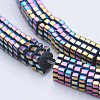 Electroplate Non-magnetic Synthetic Hematite Beads Strands G-J381-4X1mm-A07-2