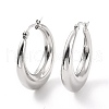 304 Stainless Steel Chunky Hoop Earrings for Women EJEW-F280-06D-P-2