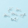 925 Sterling Silver Ice Pick Pinch Bails STER-Z001-018S-1