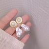 Imitation Pearl Beads Dangle Earrings WG29476-55-1