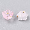 Frosted Transparent Acrylic Beads X-OACR-N137-72B-3