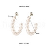 Stylish Stainless Steel C-shaped Stud Earrings ON1338-6-1