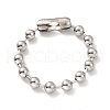 Tarnish Resistant 304 Stainless Steel Ball Chain Necklace & Bracelet Set STAS-D181-02P-02D-3