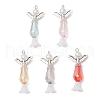 Acrylic with ABS Plastic Imitation Pearl Pendants PALLOY-JF03926-02-1