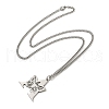 201 Stainless Steel Necklaces NJEW-Q336-01A-P-2