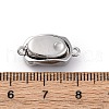 Rectangle Brass Box Clasps KK-P291-48P-02-3