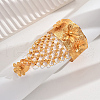 Luxurious Middle Eastern Bride Iron Ring Bracelets with Floral Design EW5813-5