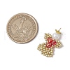 Glass Seed Beaded Angel Pendants PALLOY-MZ00652-07-2
