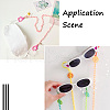 Biyun 4Pcs 4 Colors Eyeglasses Chains AJEW-BY0001-03-7