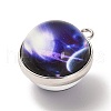 Galaxy Theme Luminous Glass Ball Pendants GLAA-D021-01P-07-2