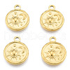Ion Plating(IP) 201 Stainless Steel Pendants STAS-N098-182LG-2