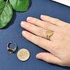 304 Stainless Steel Cuff Rings Components STAS-Z138-02G-01-1