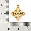 304 Stainless Steel Pendants STAS-P330-04G-3