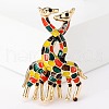 Giraffe Enamel Pins JEWB-Q004-01KCG-01-1