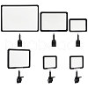 FINGERINSPIRE 3 Styles Adjustable PVC Plastic Clip Sign Holder AJEW-FG0003-58-1