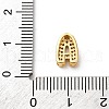 Brass Micro Pave Cubic Zirconia Beads KK-F895-19G-4