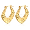 European and American Fashion Geometric Square Stainless Steel Hoop Earrings PW-WGF982E-01-1