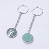 Natural Green Aventurine Keychain KEYC-E023-02F-2