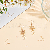 Beebeecraft 6Pcs Brass Earring Hooks KK-BBC0013-81-4