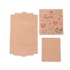 Kraft Paper Boxes and Earring Jewelry Display Cards CON-L015-B10-2